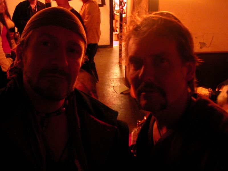 Two of the most disreputable knaves you've likely to meet at the Black Shuck - just hope they're on your side.