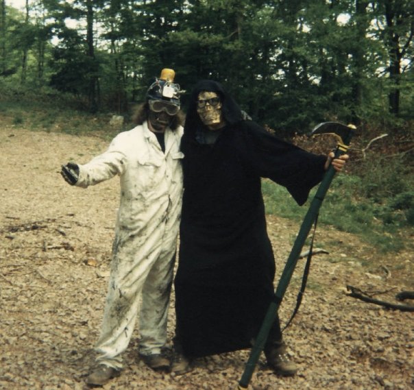 Hmmm - even I don't know what's going on here. A bit of time travel and an orc in a beer hat?
