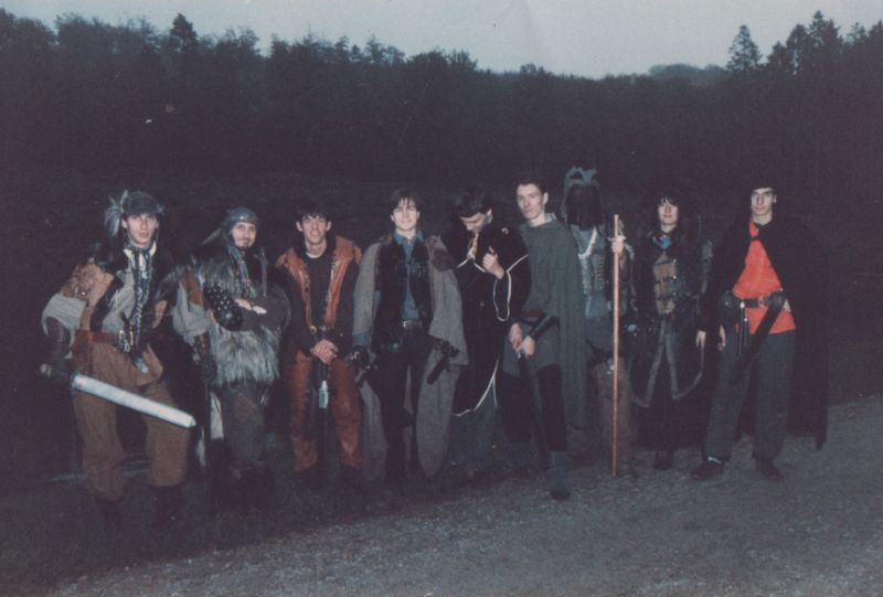 The party on the Mallard's Pike adventure Forest of Dean.