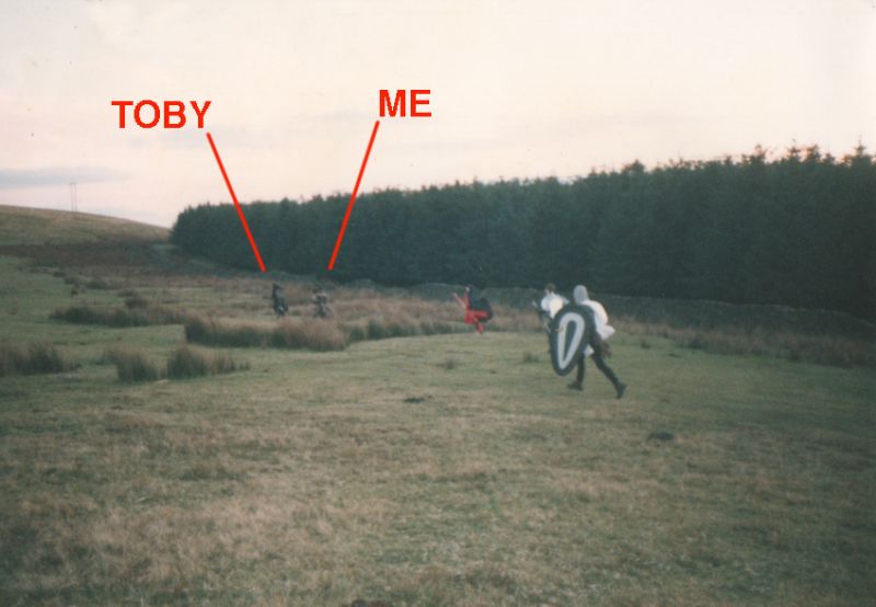Me pulling stitches trying to catch Toby after he cast 'befriend' on the berserker - I didn't catch him alas, (but it was close).