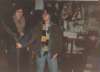 a very young me and Steve in the studio - I'm guessing I'd just finished the leather cloak?